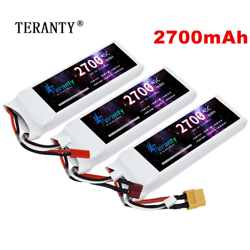 1/3PCS 2S 7.4V Lipo 배터리 2700mA - Drone Battery Connector 리뷰 및 가격