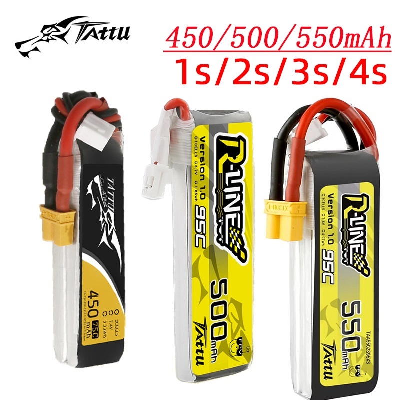 3Pcs 새로운 TATTU 450/500/550mAh  - Drone Battery 4S 리뷰 및 가격